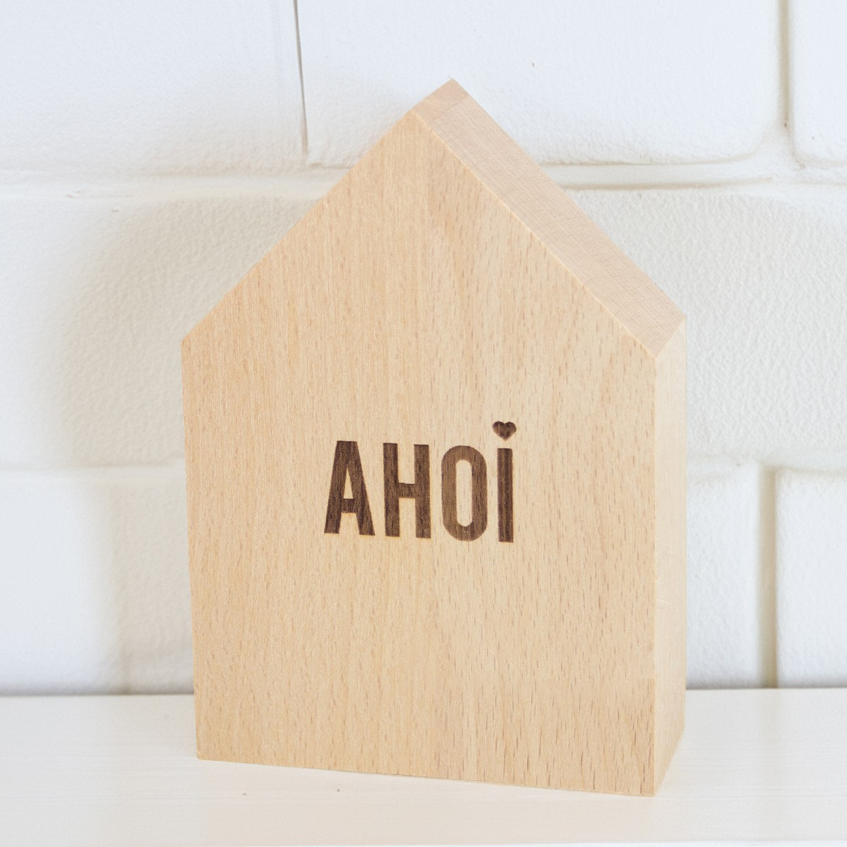 2er Set Deko-Holzhäuschen Ahoi