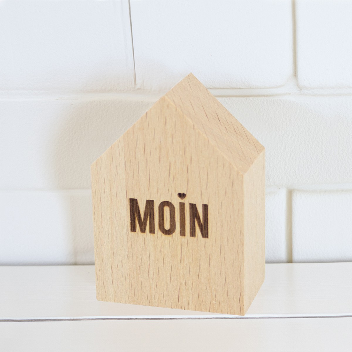 2er Set Deko-Holzhäuschen Moin