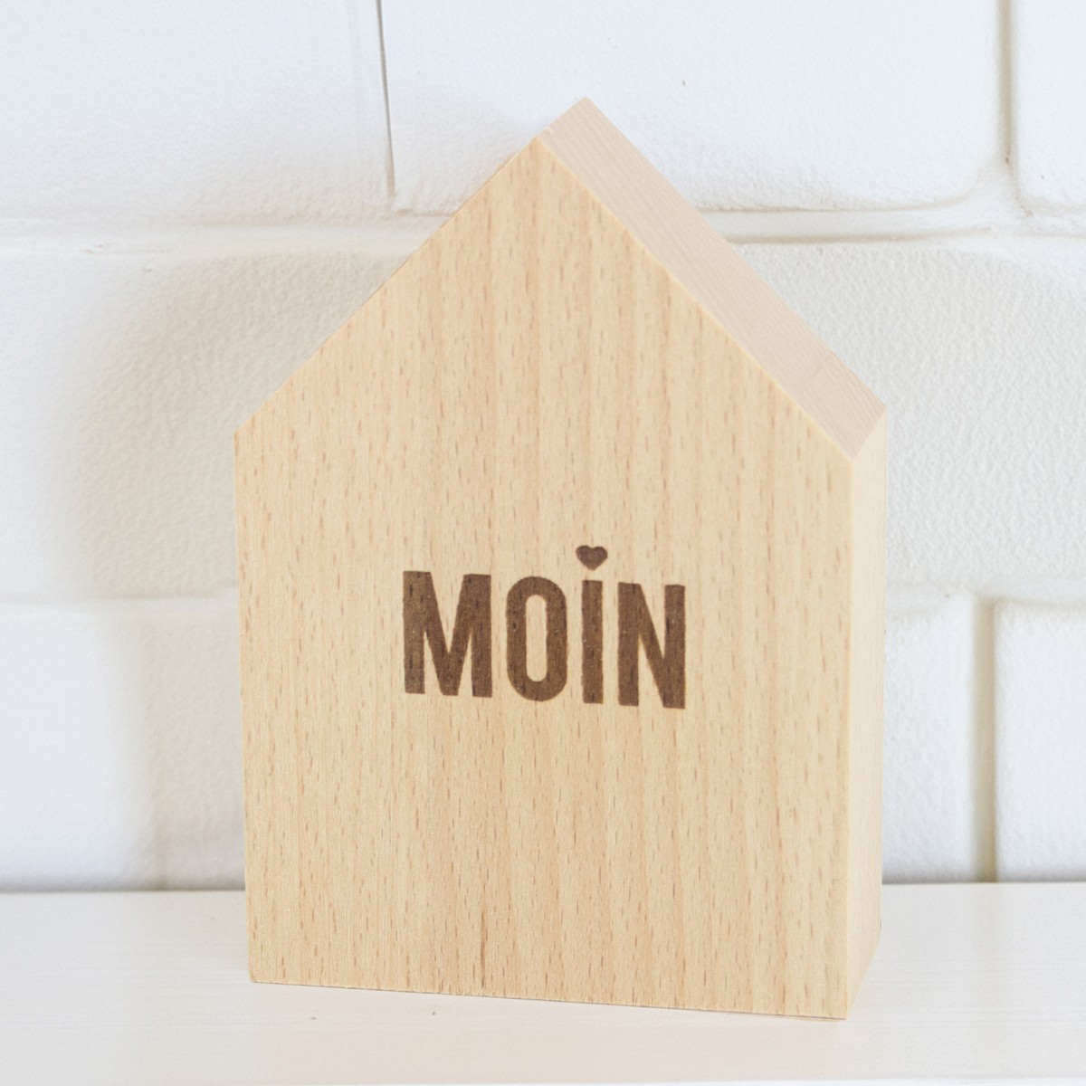 2er Set Deko-Holzhäuschen Moin