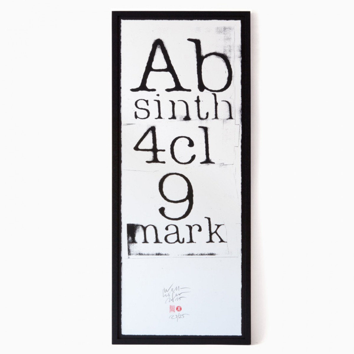 edition rikiki Siebdruck Erich Wellhöfer – Absinth