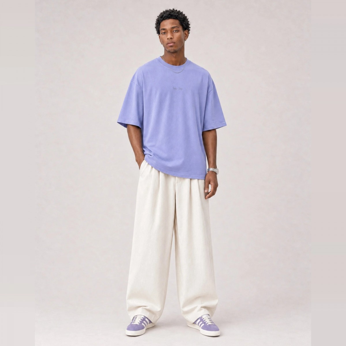Essential T-Shirt Lilac Dream – Herren – hey hey studios