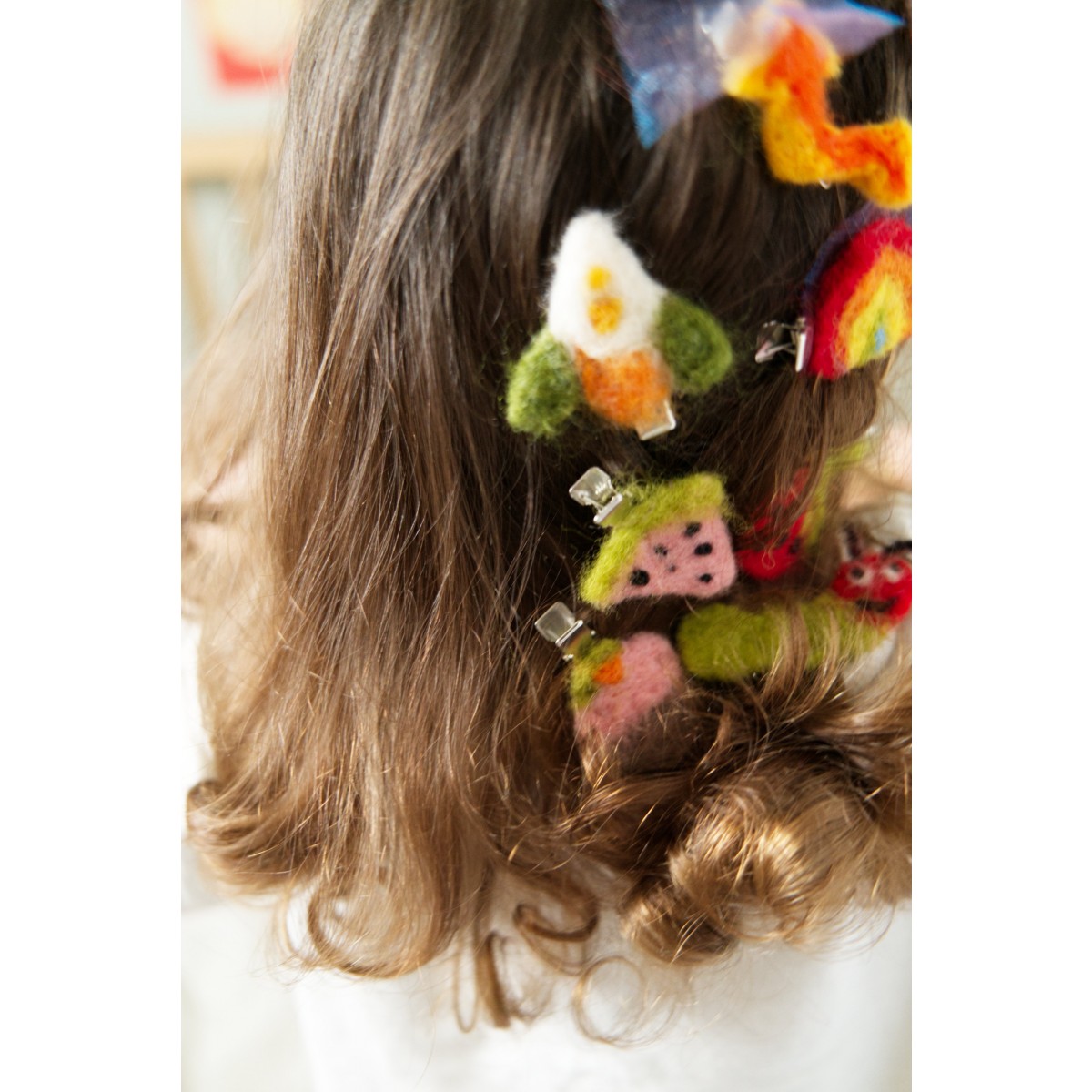 Qualle - Haarspange aus Filz von Ettmoln