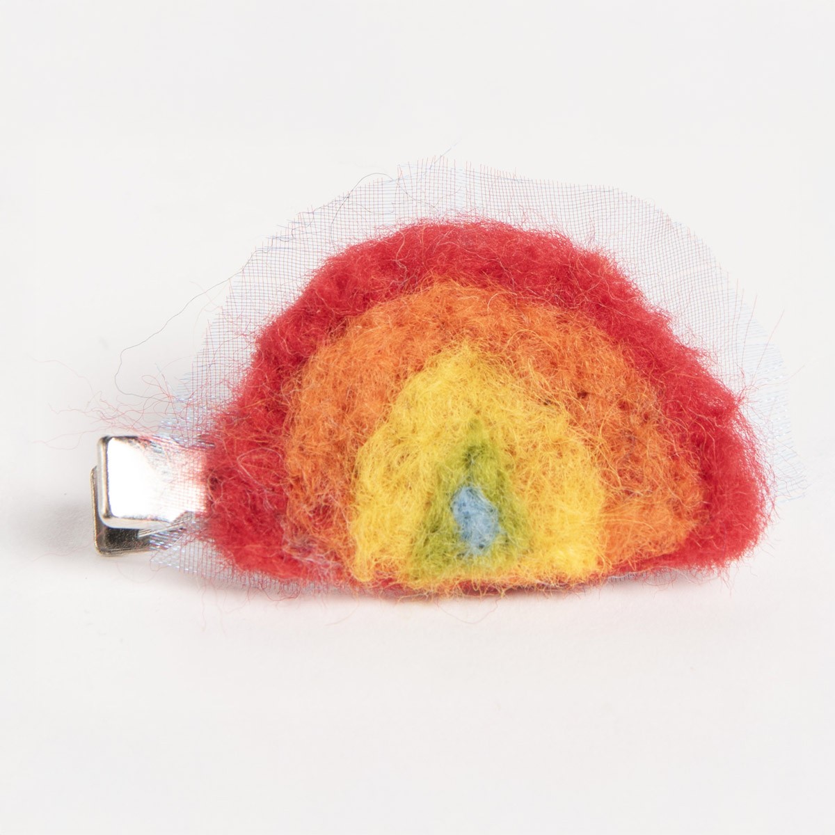 Regenbogen - Haarspange aus Filz von Ettmoln