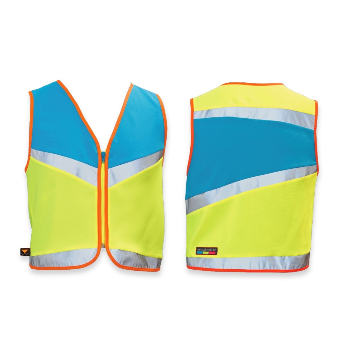 Fahrrad Warnweste blau/gelb - antoniaberndt