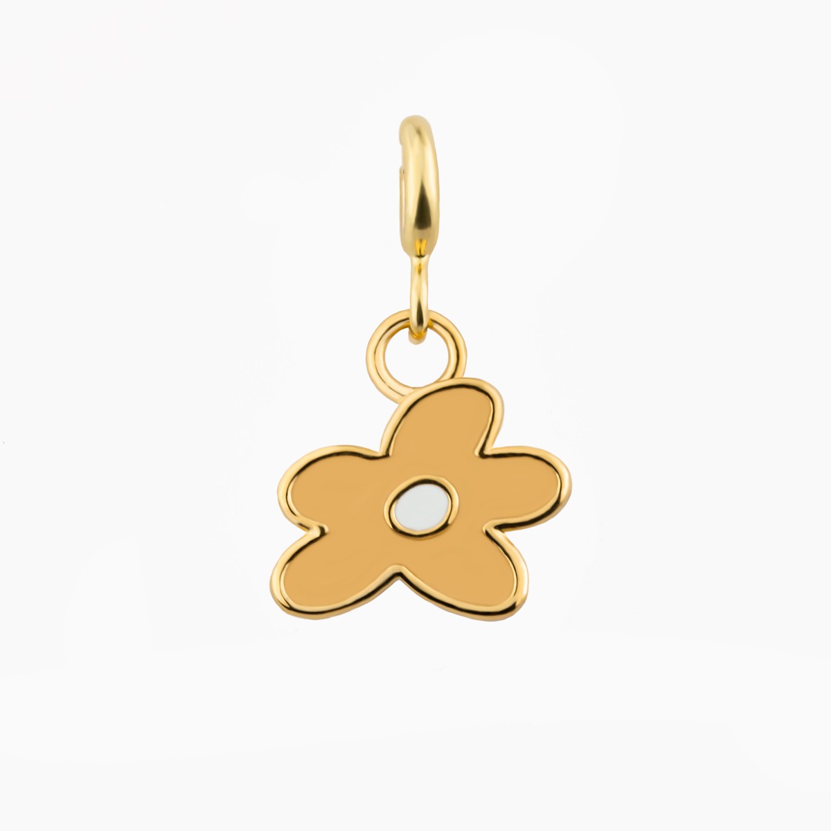 Blume Charm Anhänger aus Gold Vermeil | Paeoni Colors