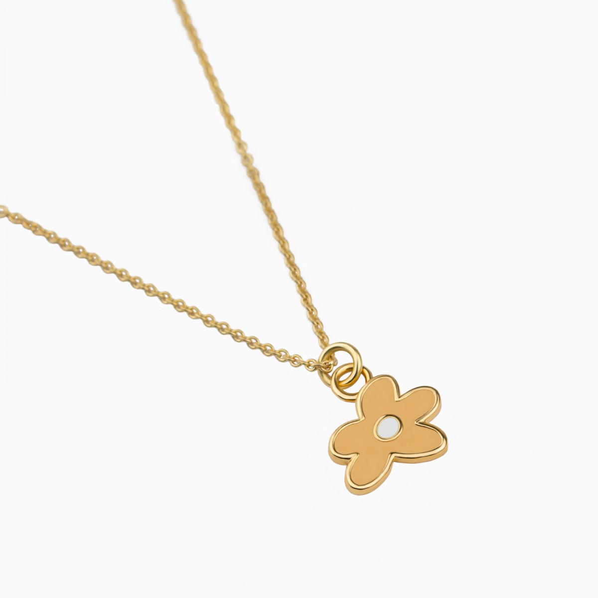 Flower Necklace | Halskette aus Gold Vermeil mit Blume | Paeoni Colors
