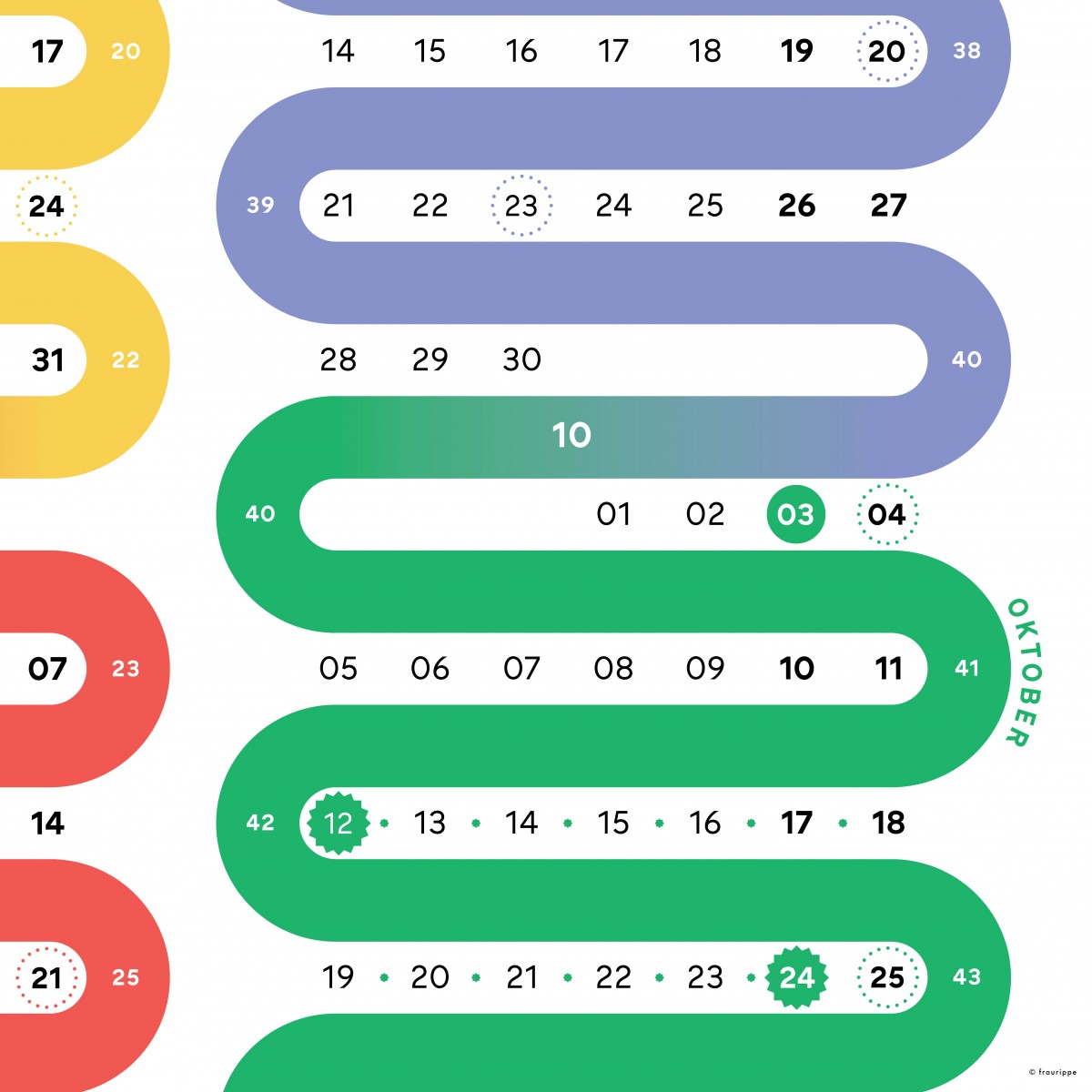 Grafische Jahres-Übersicht 2026 / mit Feiertagen und Ferien deiner Stadt / A3 Naturpapier