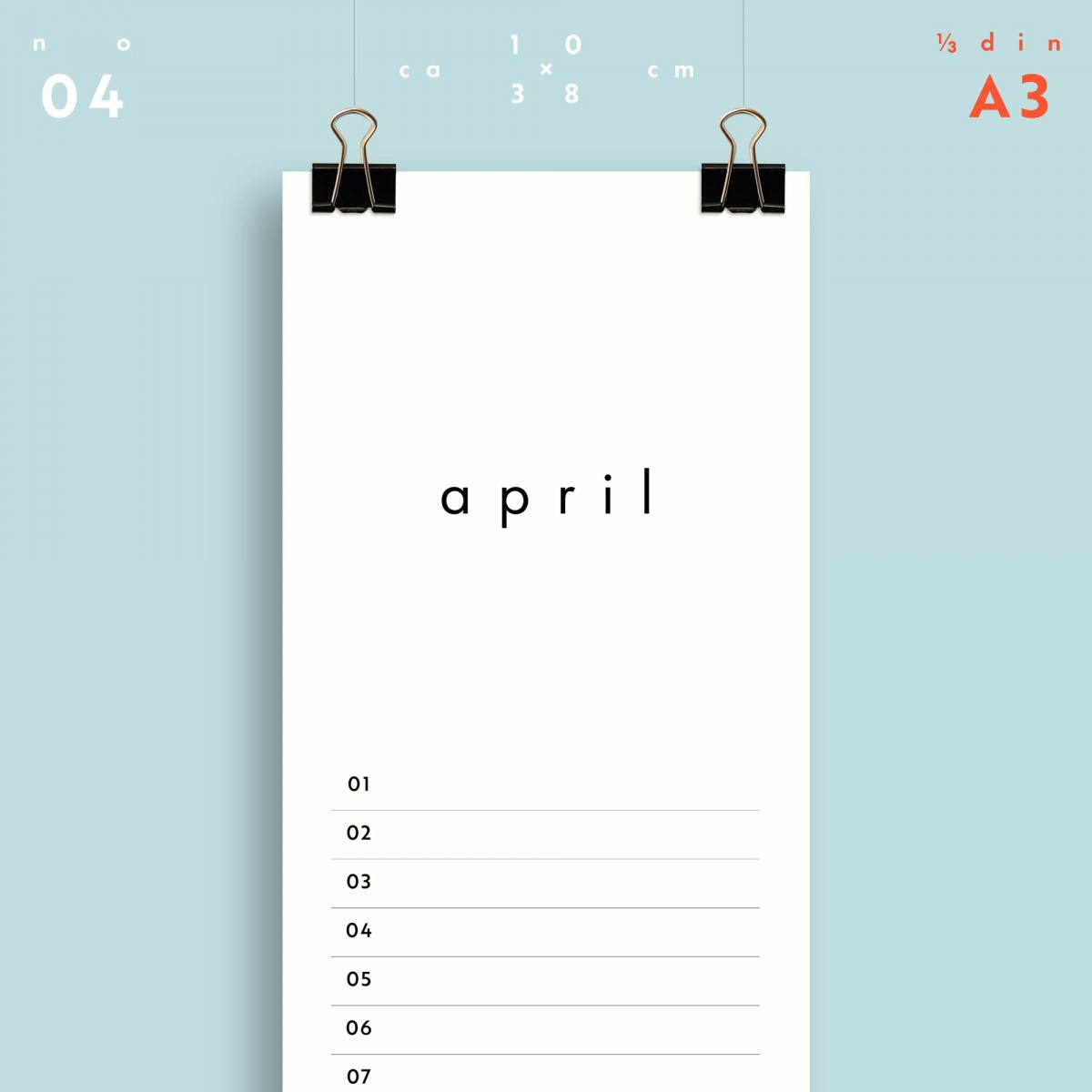 Geburtstagskalender Nr. 04 / immerwährend / frau rippe