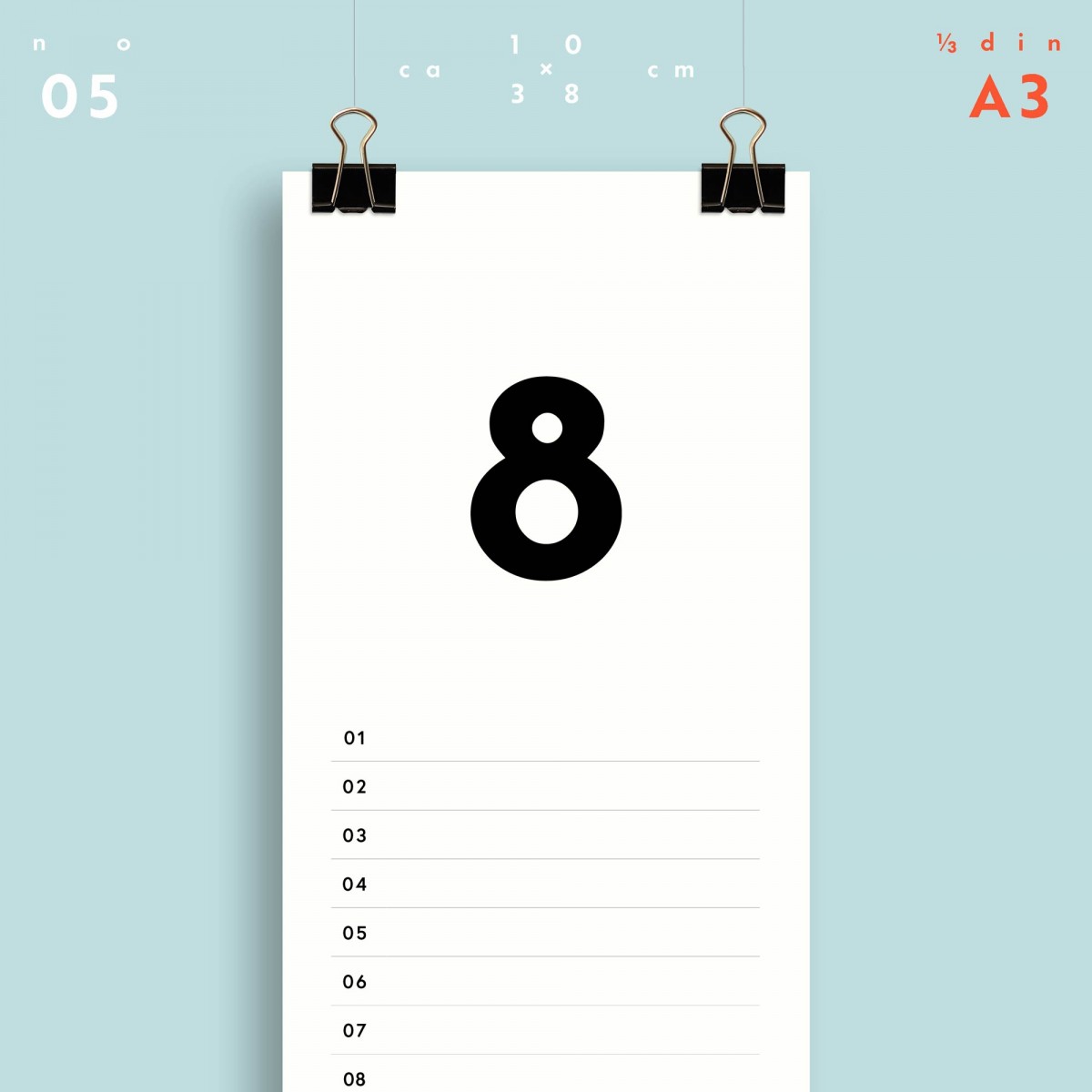 Geburtstagskalender Nr. 05 / immerwährend / frau rippe