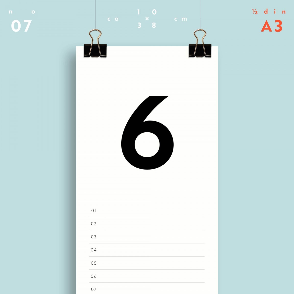 Geburtstagskalender Nr. 07/ immerwährend / frau rippe