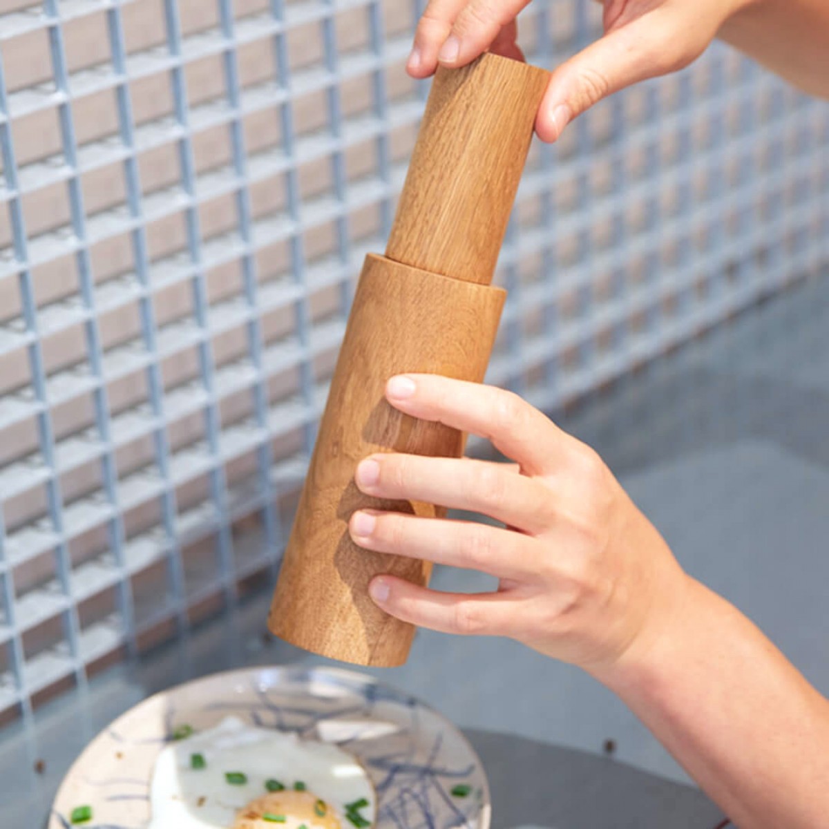 Gewürzmühle | gerade | rundund