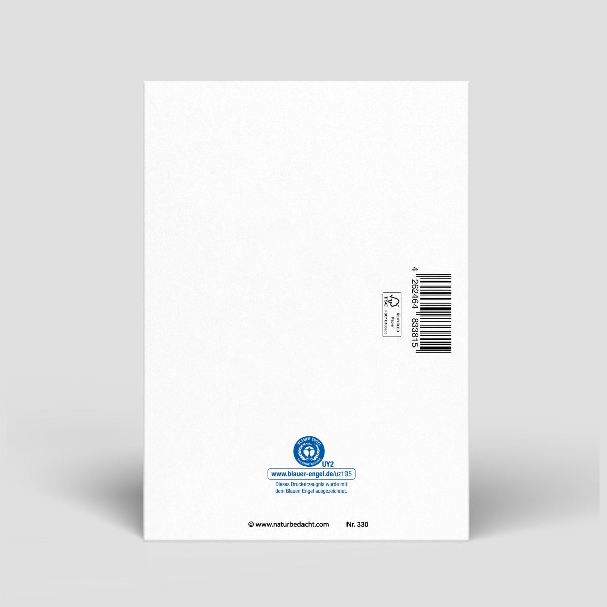 Klappkarte - Weihnachten - Dackel - Nr. 295 - Naturbedacht