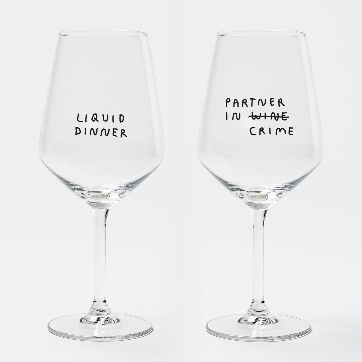 "Dinner for two" Weinglas-Bundle by Johanna Schwarzer × selekkt