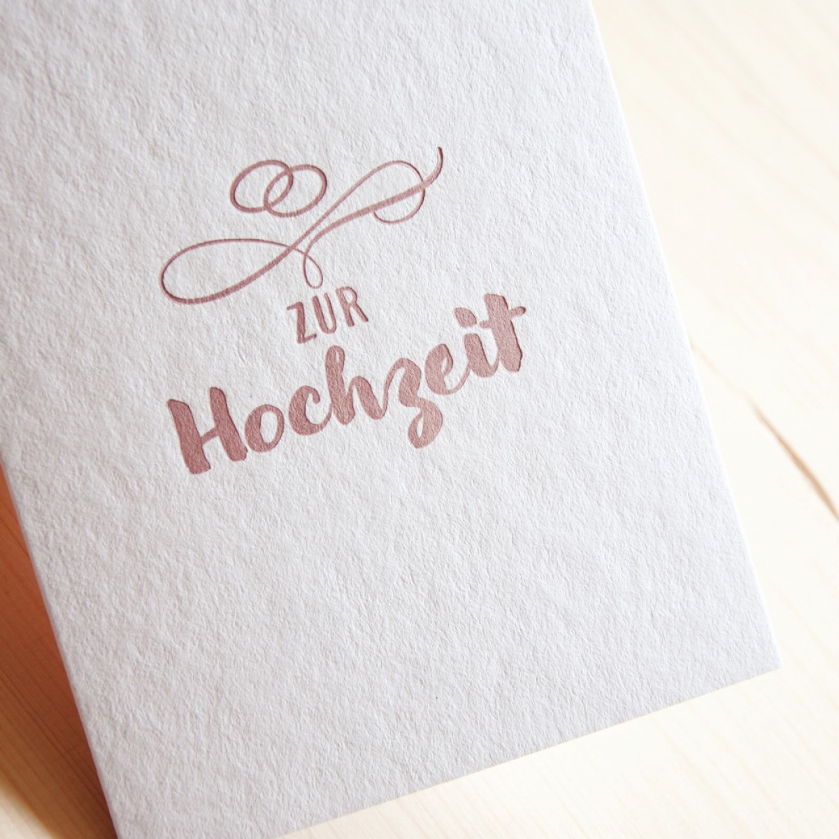 finicrafts zur Hochzeit Letterpress-Karte mit Umschlag