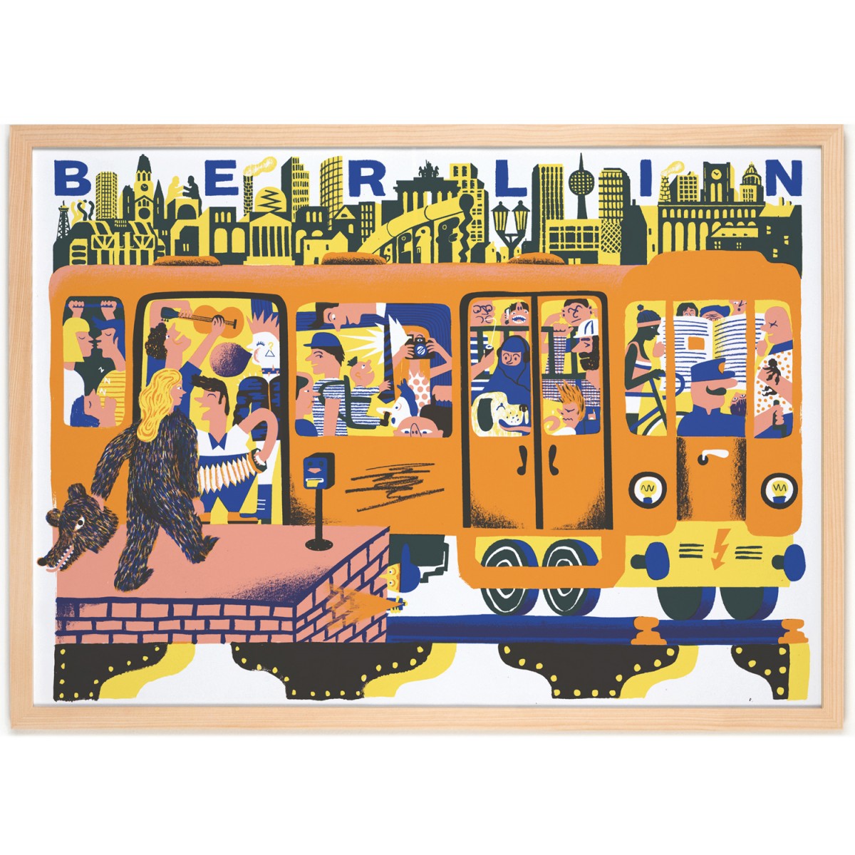 Human Empire Berlin Tube Poster (50x70cm) by Golden Cosmos