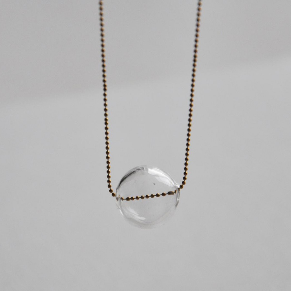 nahili KETTE "minimal Bubble" verschiedene Glas Anhänger 