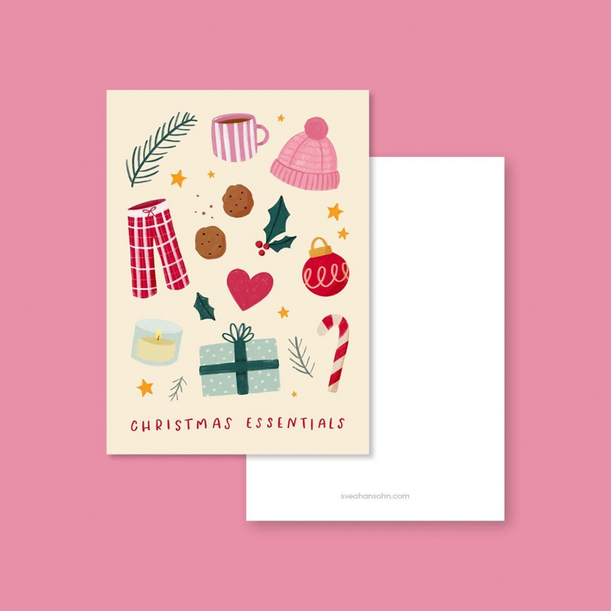 Illustrierte Weihnachtskarten im 4er Set / A6 Postkarten / Svea Hansohn Illustration