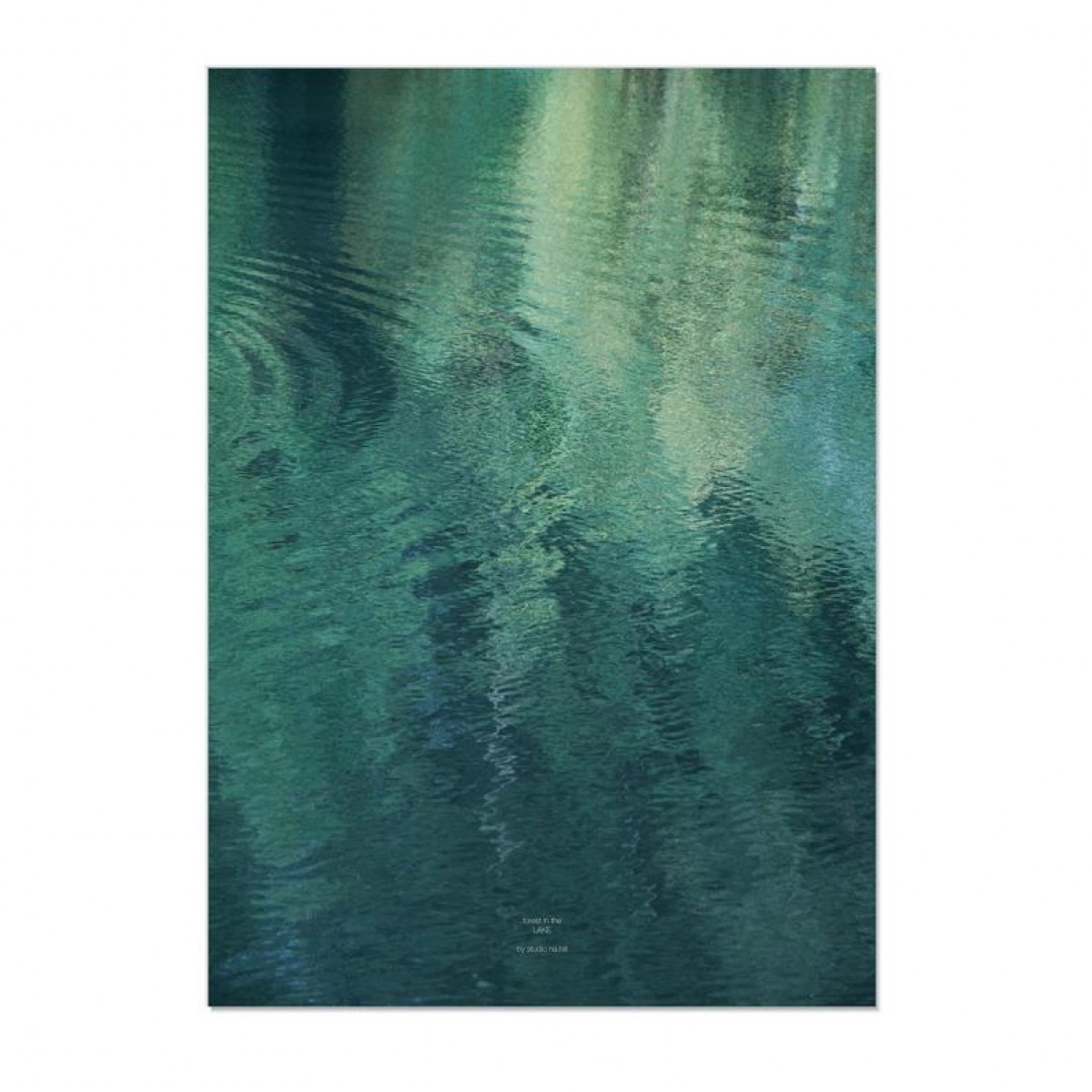 nahili ARTPRINT/POSTER "forest in the LAKE" Wasser abstrakt (DIN A1/A3 & 50x70cm)