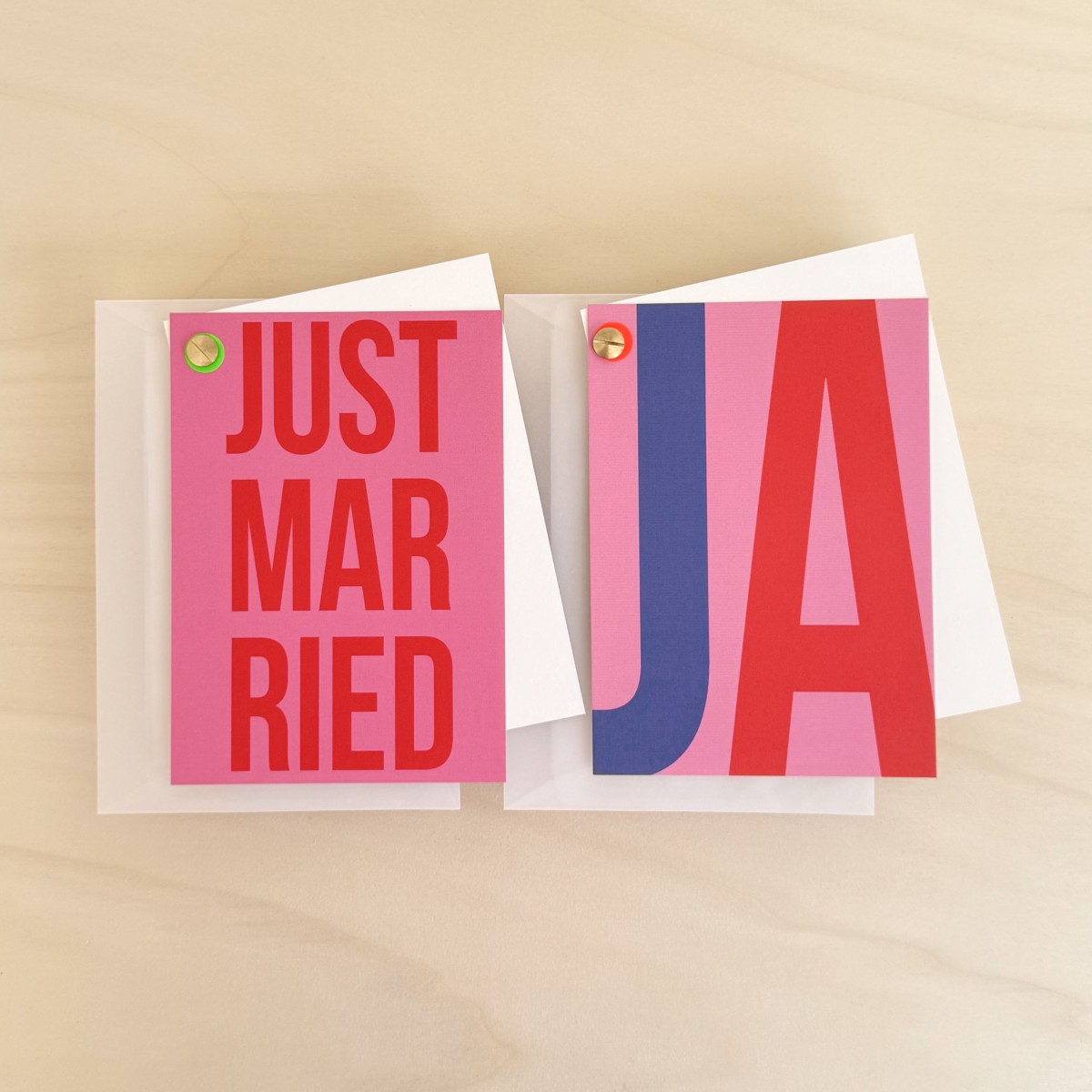 Kartenset Hochzeit von undschwestern