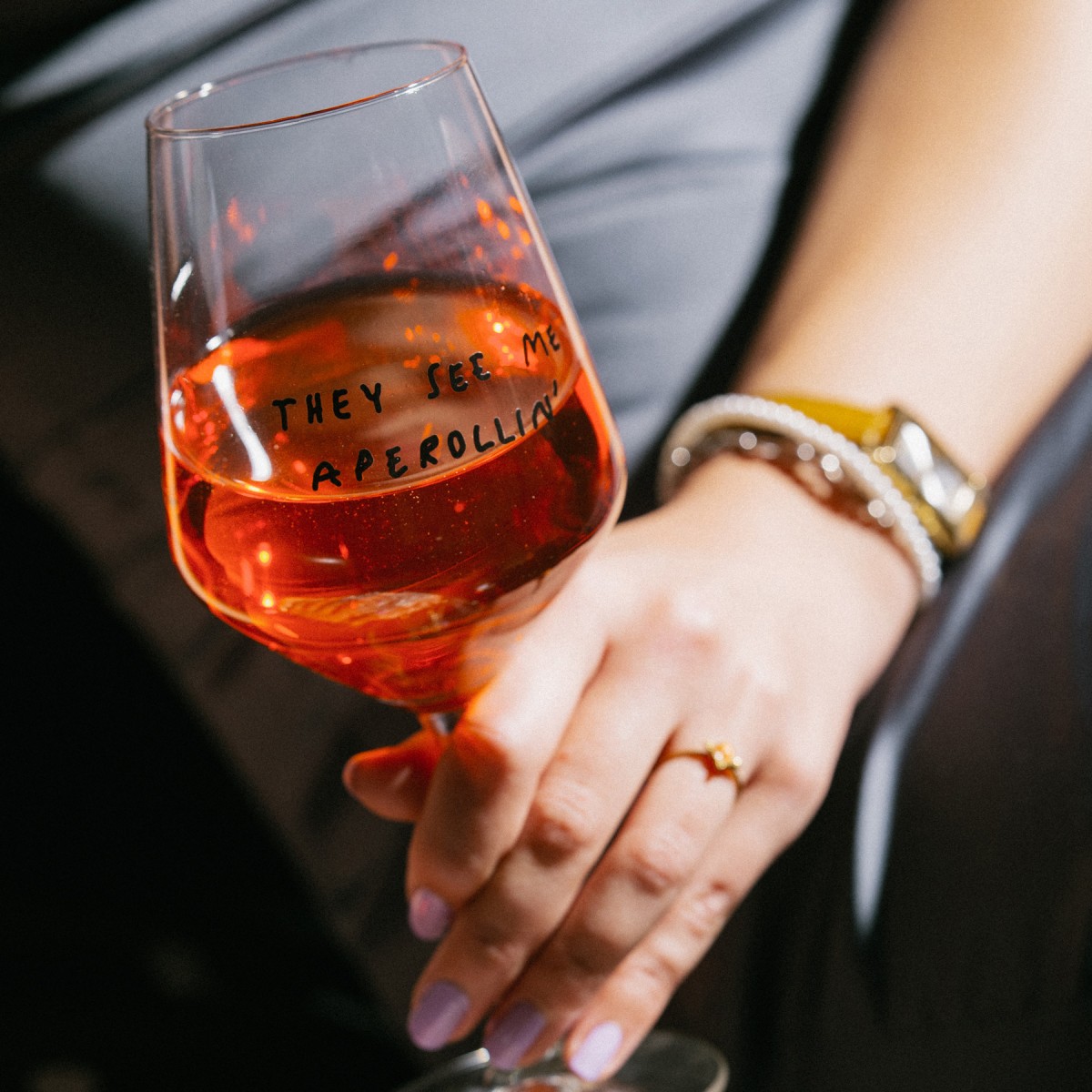 "They See Me Aperollin'" Glas by Johanna Schwarzer × selekkt