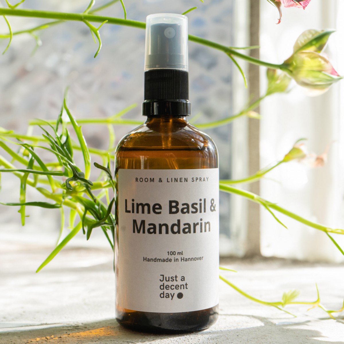 Raumspray mit Duft - Lime, Basil & Mandarin - Just a decent day