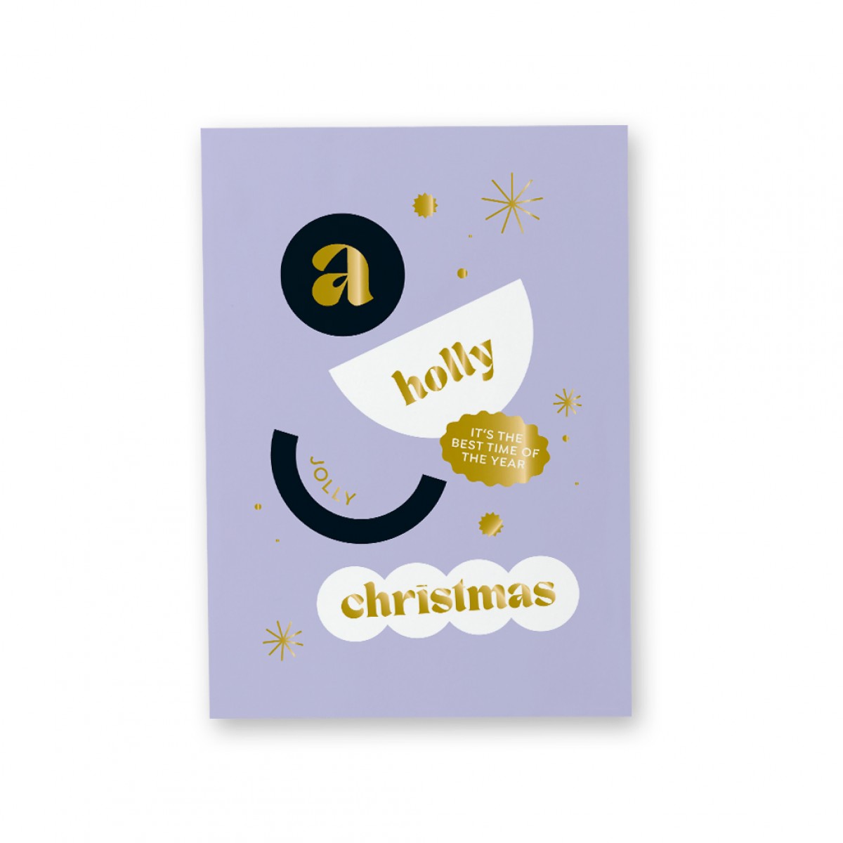 KARTE CHRISTMAS – A Holly Jolly Christmas - Flieder – Studio Schön®