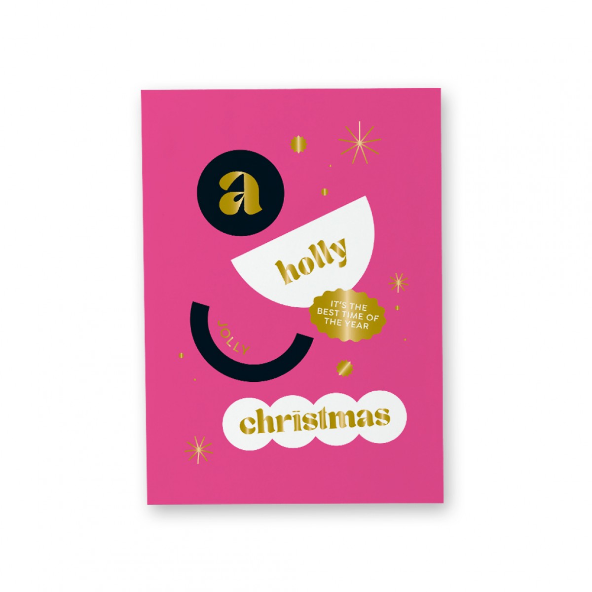 KARTE CHRISTMAS – A Holly Jolly Christmas – Pink – Studio Schön®
