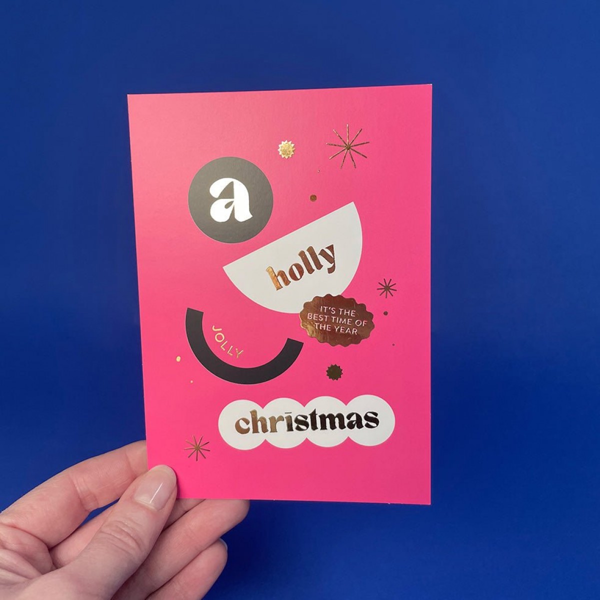 KARTE CHRISTMAS – A Holly Jolly Christmas – Pink – Studio Schön®