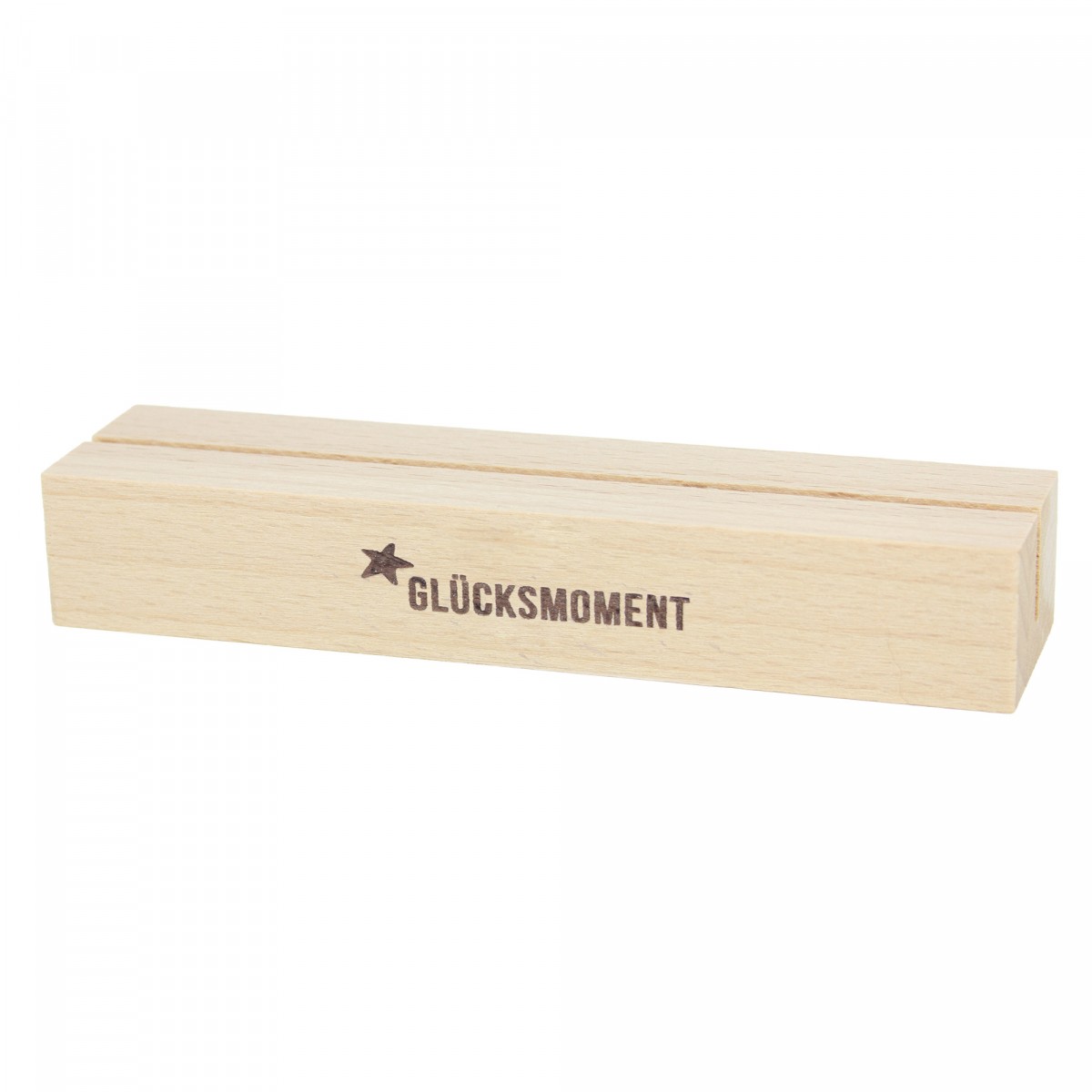 Bow & Hummingbird Kartenständer Glücksmoment aus nachhaltigem Buchenholz