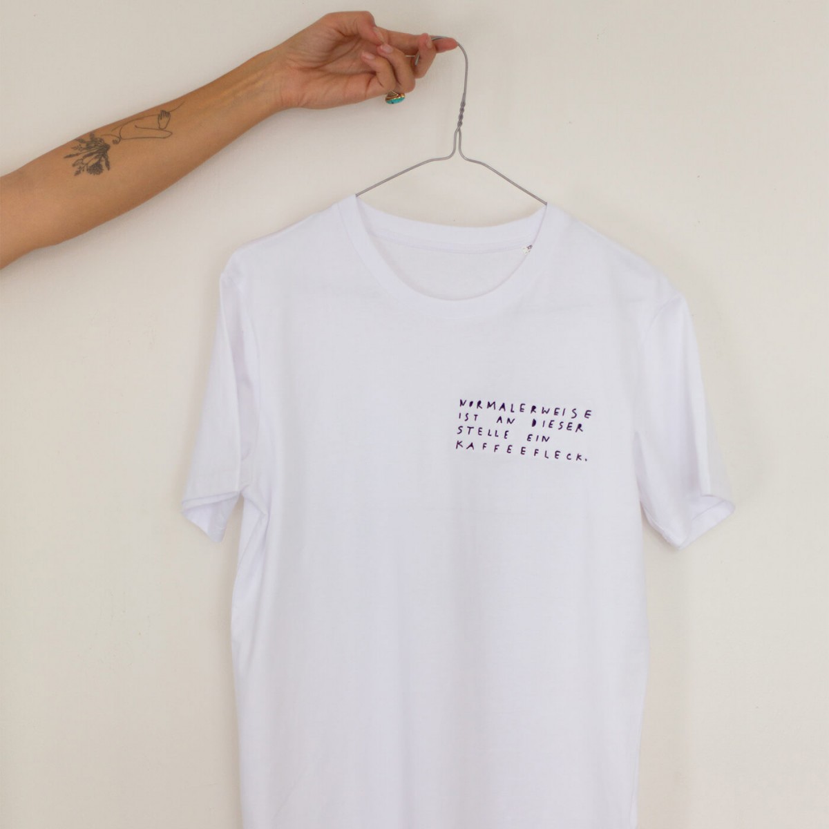 KAFFEEFLECK / WHITE T-Shirt – Kurt und Herbert
