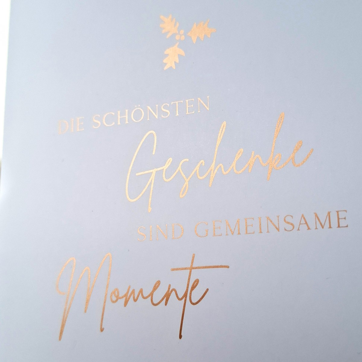 Bow & Hummingbird Weihnachtskarten mit Spruch 3er Set - Edle Karten für Weihnachten