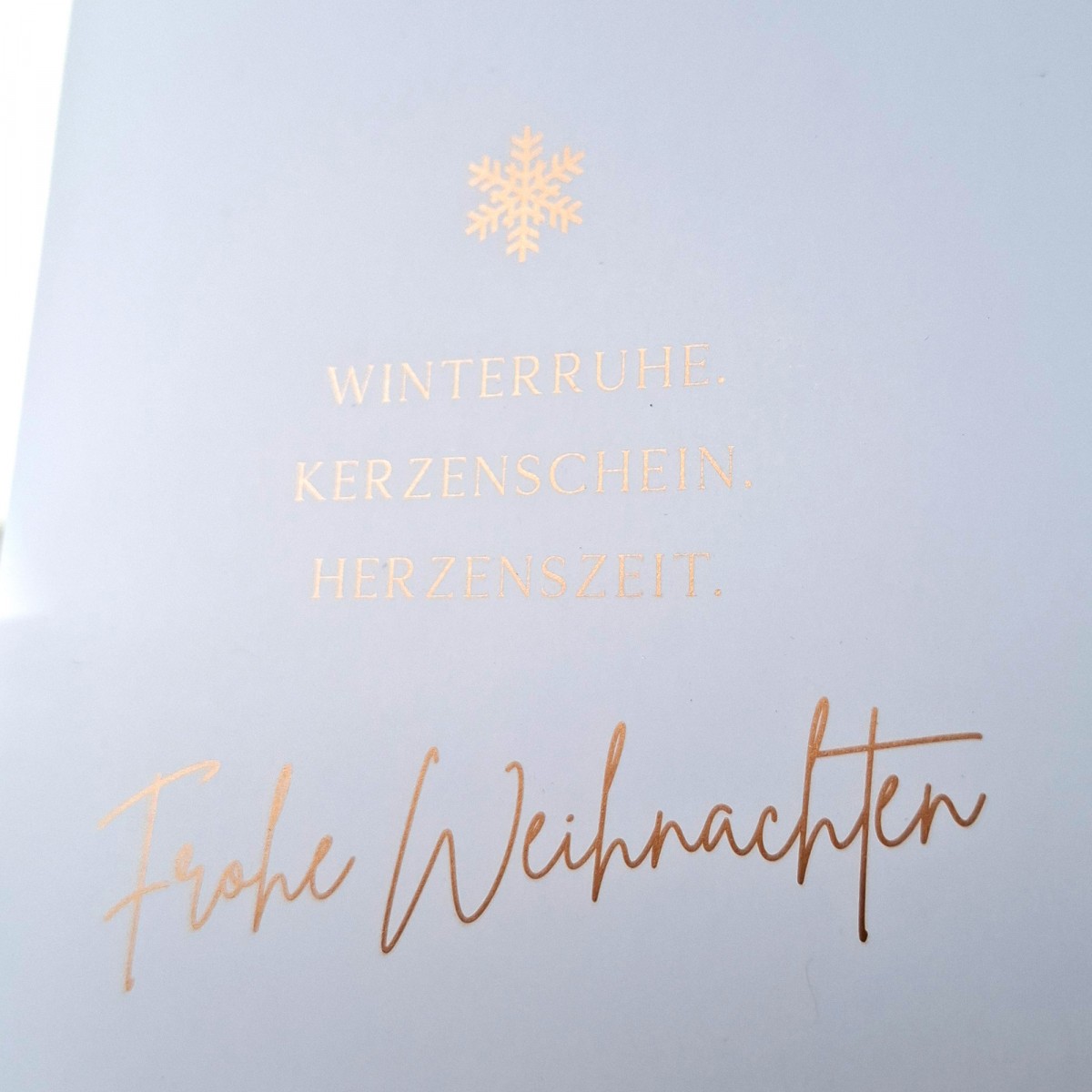 Bow & Hummingbird Weihnachtskarten mit Spruch 3er Set - Edle Karten für Weihnachten