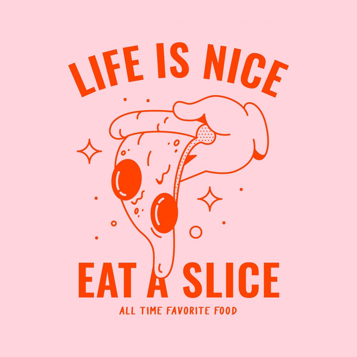 Life is nice, eat a Slice Jutebeutel – studio ciao
