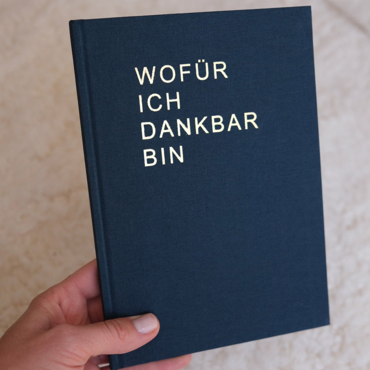 The Life Barn Dankbarkeitstagebuch "Wofür Ich Dankbar Bin" blau