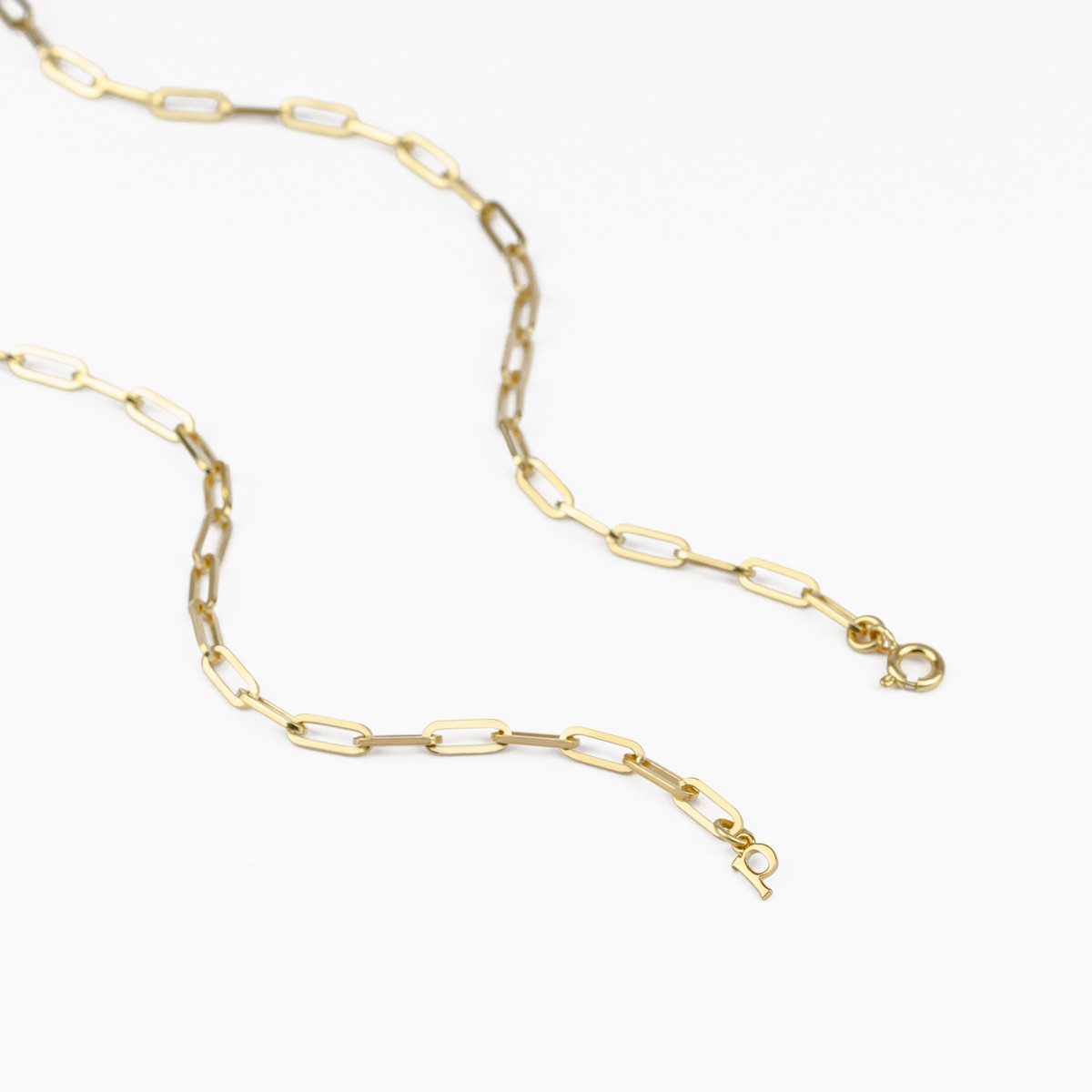Klassische Glieder Halskette aus Gold Vermeil | Paeoni Colors