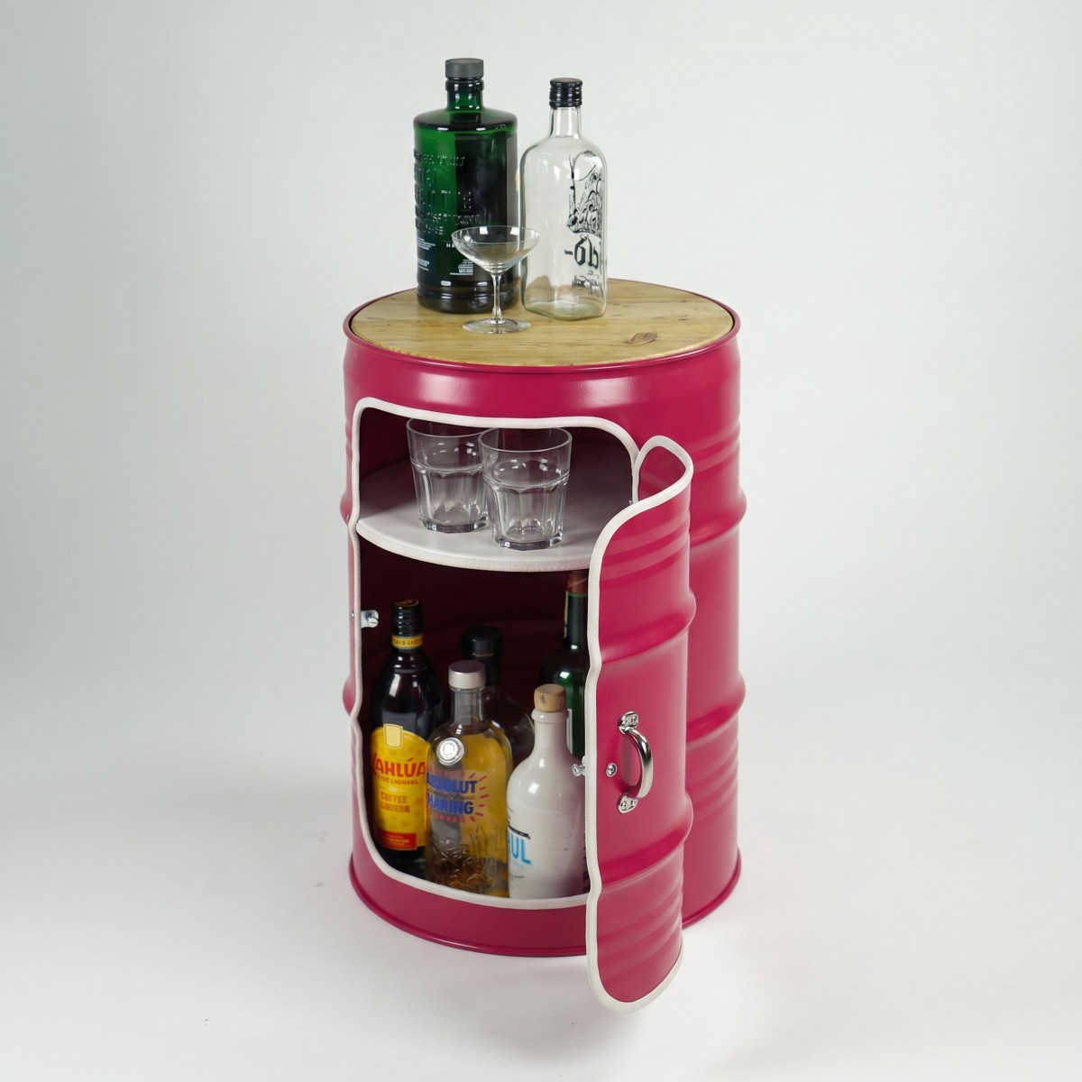 Lockengelöt - Minibar mit Tür - aus Hamburger Ölfässern