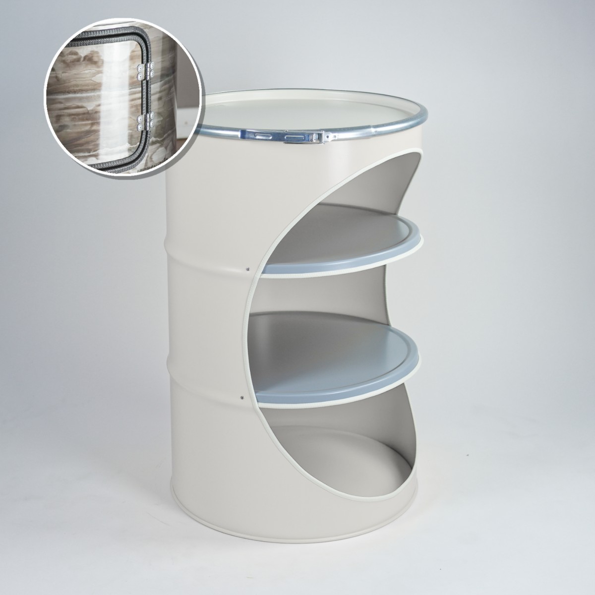 Lockengelöt - Schrank-Oval - aus einem Hamburger Ölfass