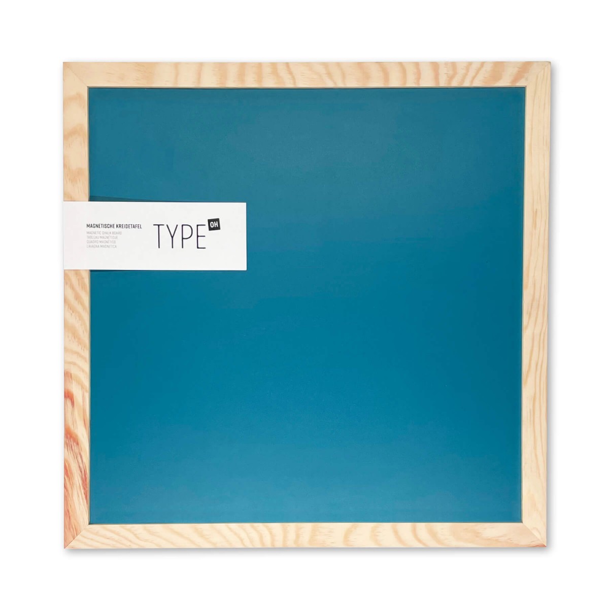 Magnetische Kreidetafel 40x40cm mit Holzrahmen | TYPE OH