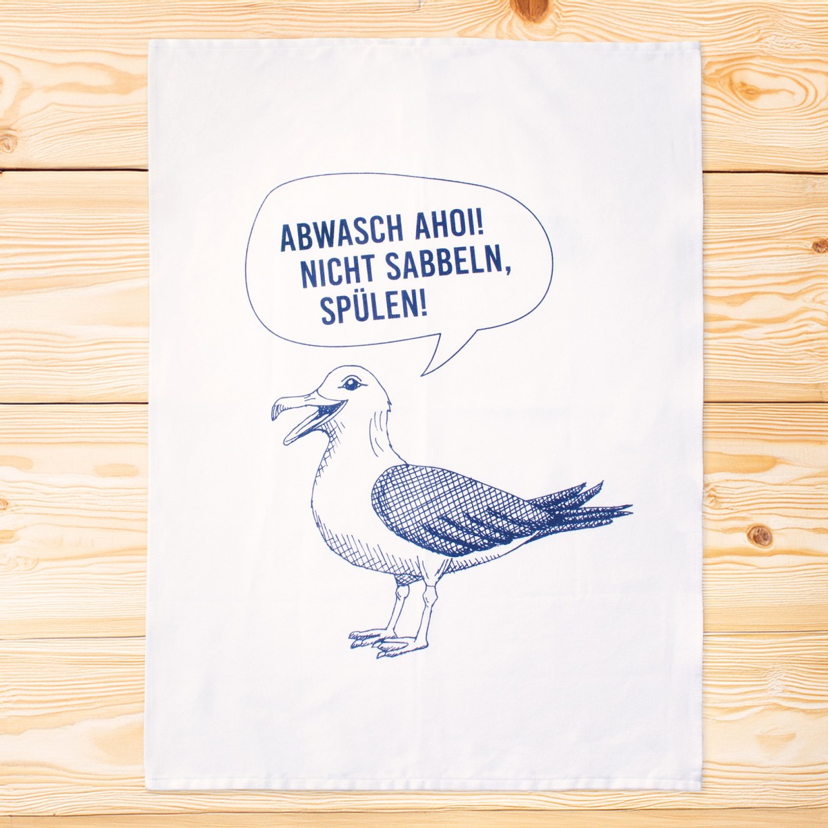 Geschirrtuch "Abwasch Ahoi - Möwe"