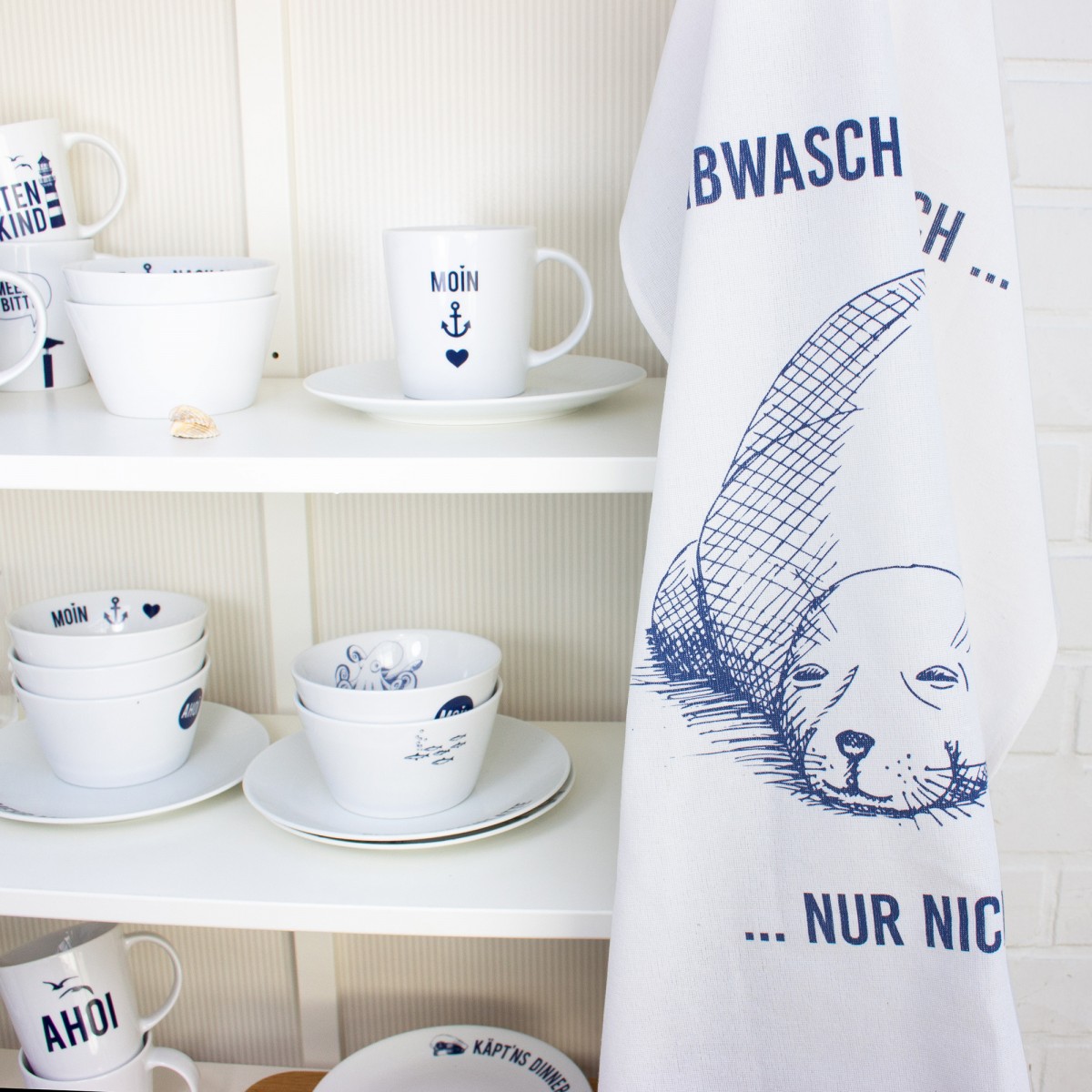 Geschirrtuch "Fauler Seehund"