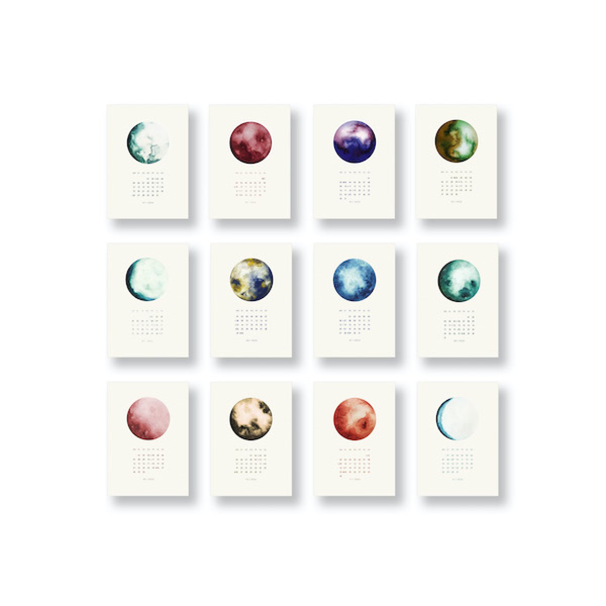 Mondkalender 2026, Tischkalender - SANS.