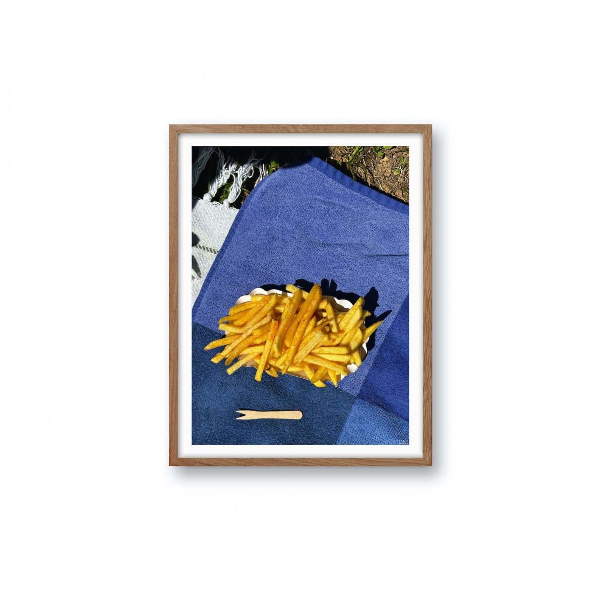 Schwimmbadpommes, Kunstdruck - SANS