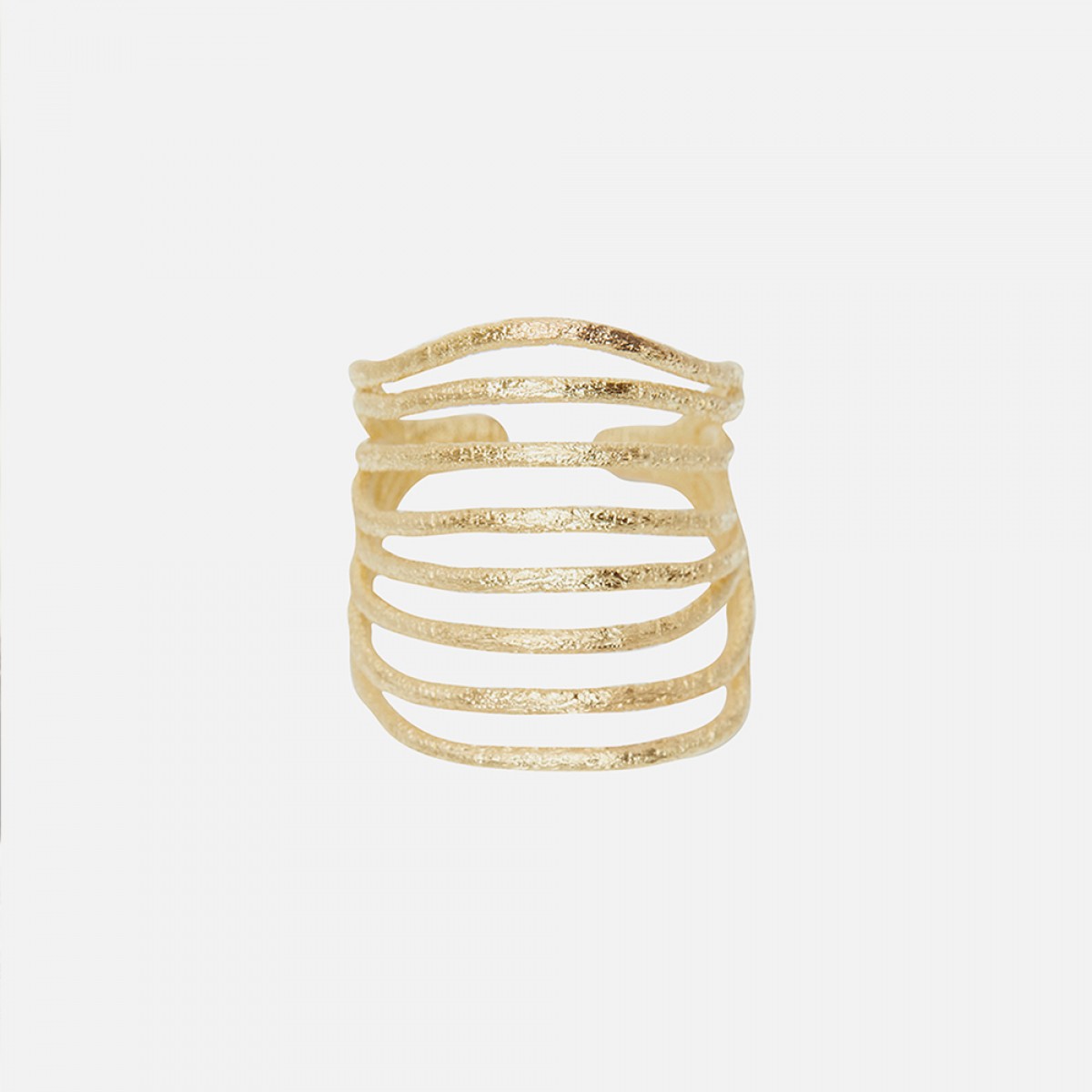 Laura Spilker – Ring "Muschel M" 18 kt Goldplattiert
