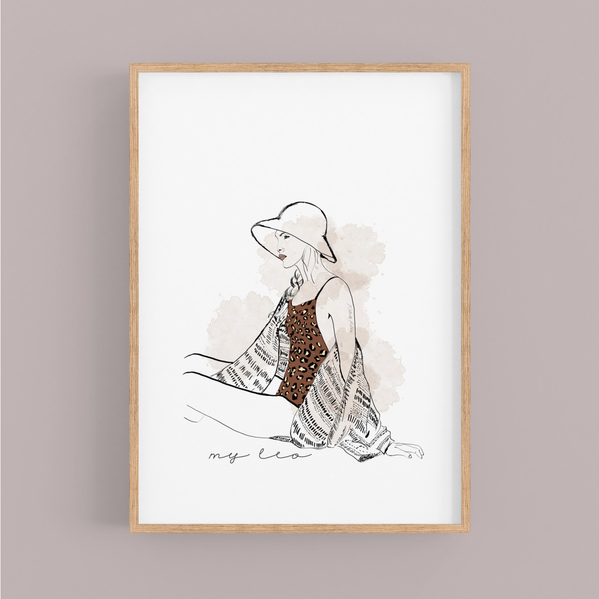 nathys illustration Poster/ Kunstdruck "my leo"