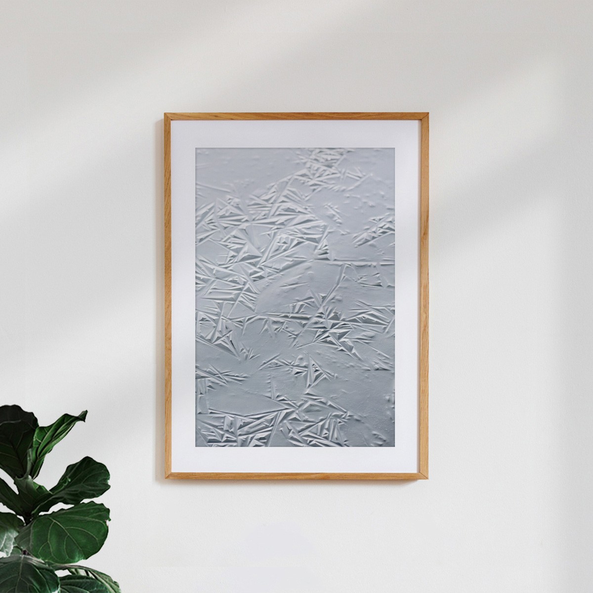 nahili ARTPRINT / POSTER "Geometric Winter" Eis Fotografie in grau - Druck (DIN A1/A3 & 50x70cm)