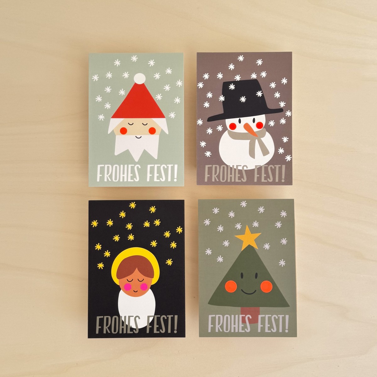 Kartenset Weihnachten Frohes Fest von undschwestern