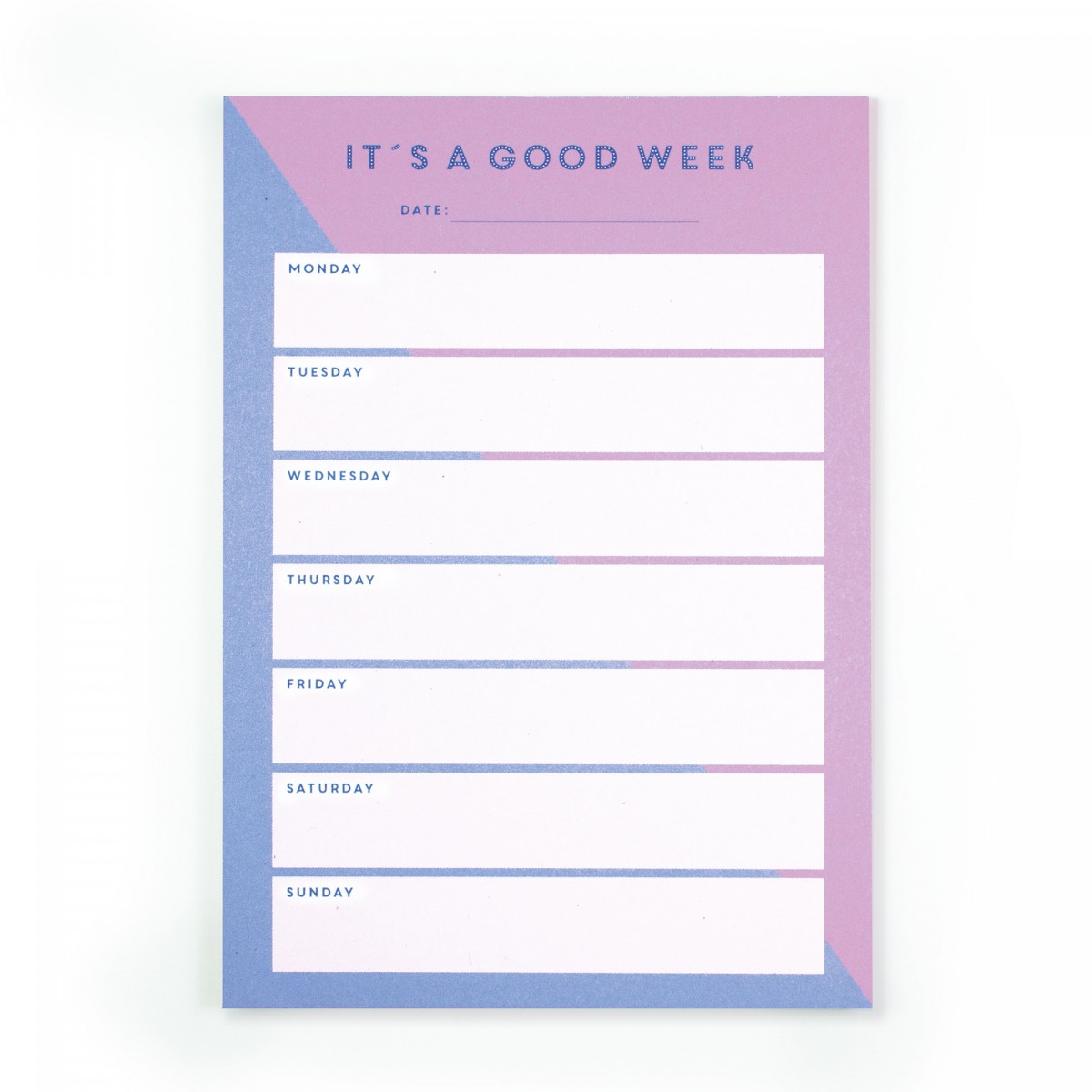 Notizblock-Set „It’s a good day & It’s a good week“ – 2er Set in A6 aus Recyclingpapier