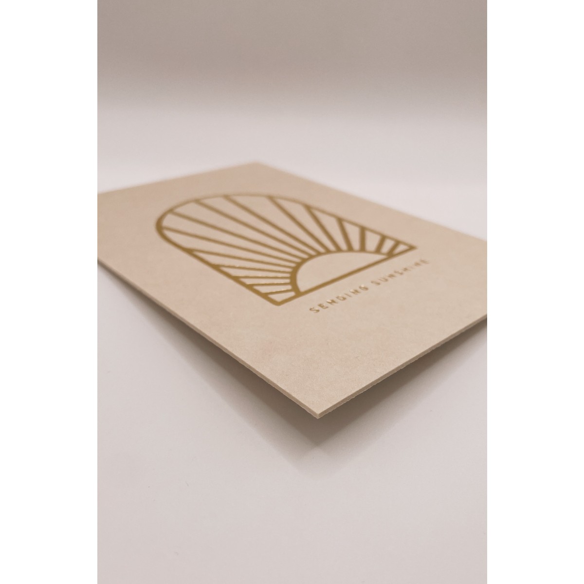 Postkarte gold - SENDING SUNSHINE / OAY.PAPER