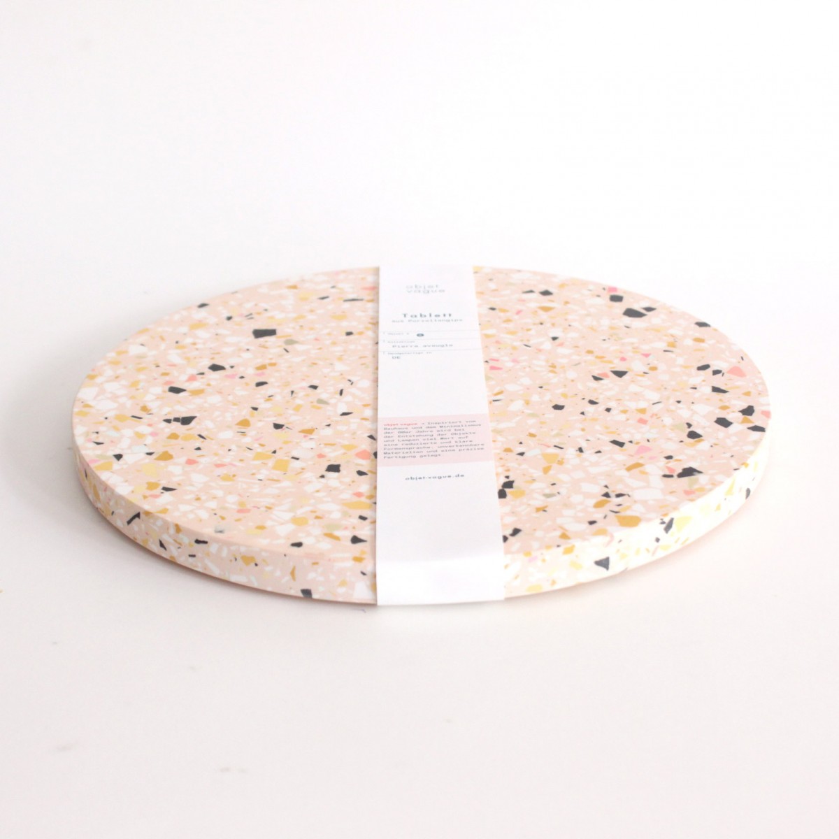 Terrazzo Untersetzer Koralle / objet vague