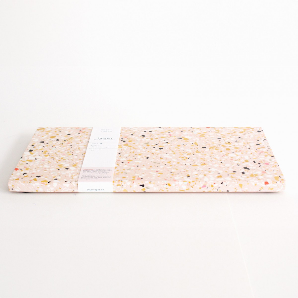 Terrazzo Tablett / Koralle / objet vague
